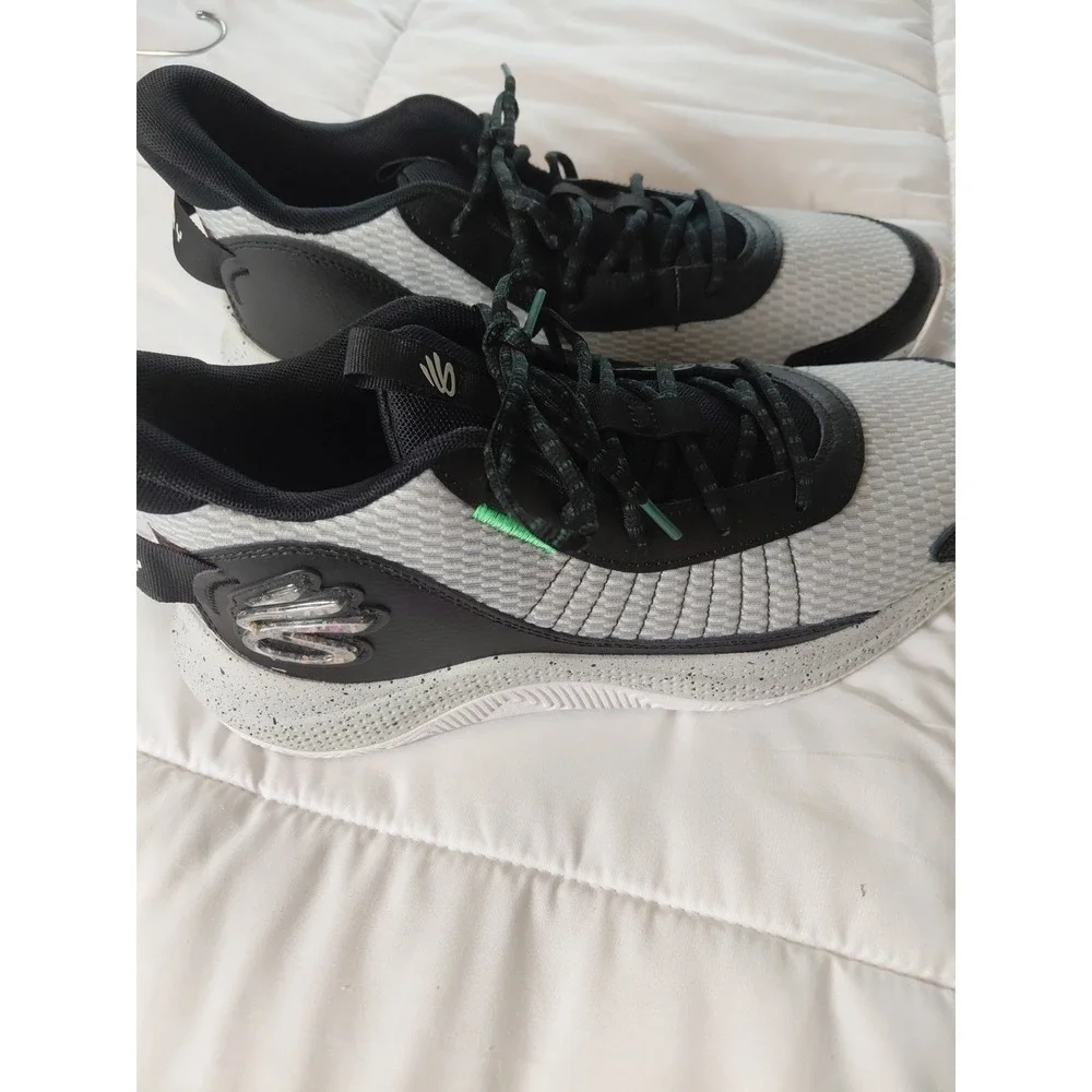 Under Armour UA CURRY 3Z7 Basketball Shoes Grey/Black Mens Size‎ 12 NEW No Box